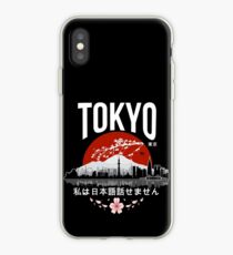 Tokyo - 'I don't speak Japanese': White Version iPhone Case