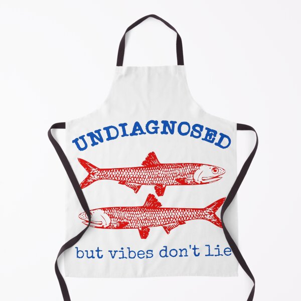Item preview, Undiagnosed But Vibes Don’t Lie – Funny Sardine-Core Mental Health Design designed and sold by Honominu.