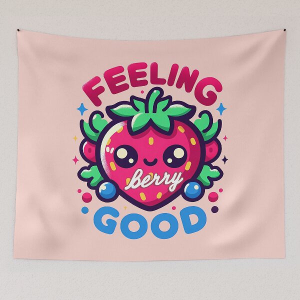 Item preview, Feeling berry good, typography designed and sold by maxmaj.