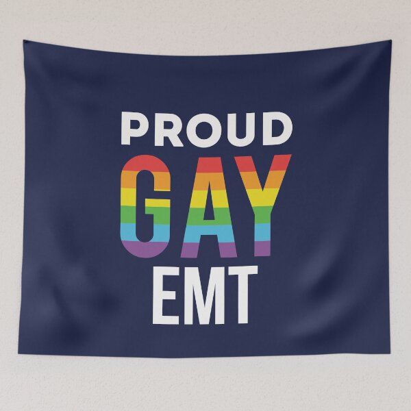 Item preview, Proud Gay EMT Emergency Medical Technician  designed and sold by jaygo.