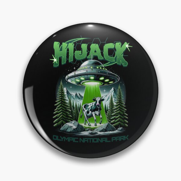 Item preview, UFO Hijack Cow Olympic National Park designed and sold by scooterbaby.
