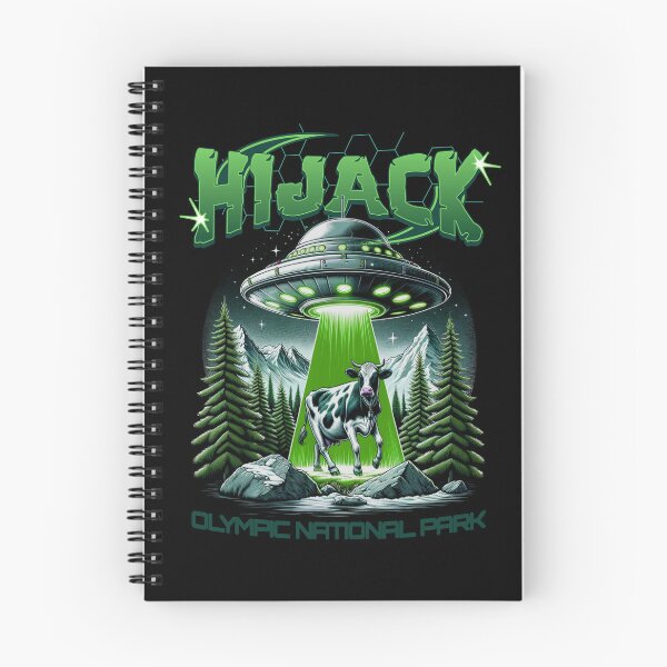 Item preview, UFO Hijack Cow Olympic National Park designed and sold by scooterbaby.
