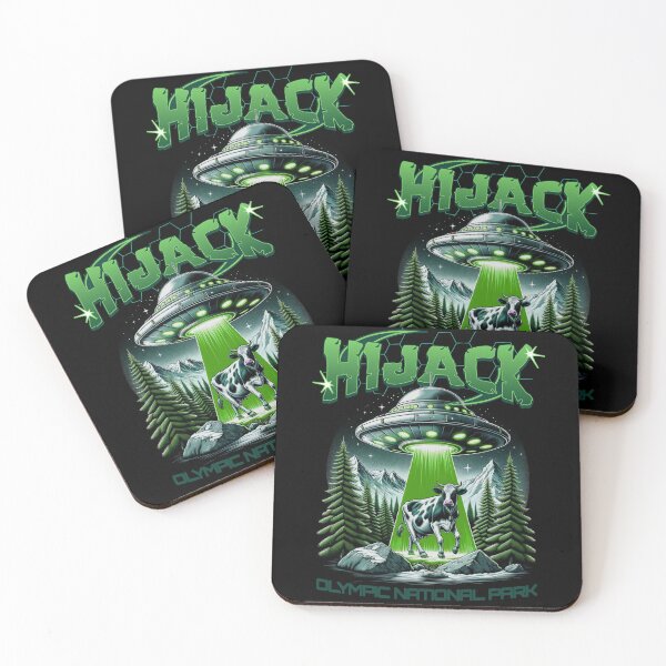 Item preview, UFO Hijack Cow Olympic National Park designed and sold by scooterbaby.