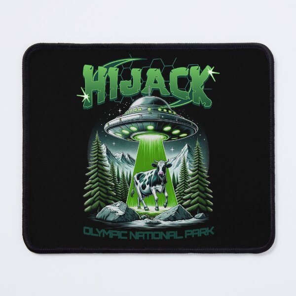 Item preview, UFO Hijack Cow Olympic National Park designed and sold by scooterbaby.