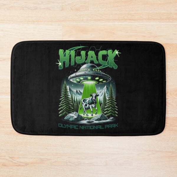 Item preview, UFO Hijack Cow Olympic National Park designed and sold by scooterbaby.