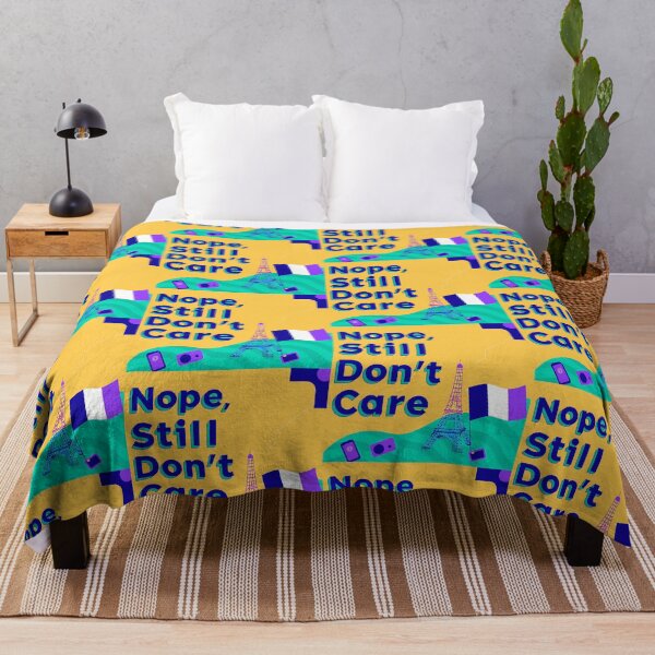 Item preview, Carefree Stroll: Nope, Still Don’t Care Message designed and sold by ART ATTACK ZONE.