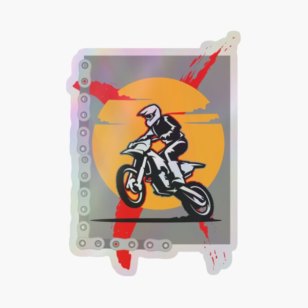 Item preview, Extreme Motocross Sunset – Dirt Bike Rider Graphic designed and sold by RINCÓN CREATIVO LT.