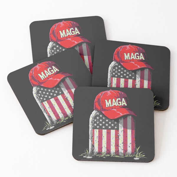Item preview, MAGA Cap US Flag Headstone designed and sold by carebearone.