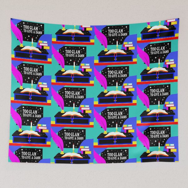Item preview, Literary Glam: Too Glam to Give a Damn designed and sold by ART ATTACK ZONE.