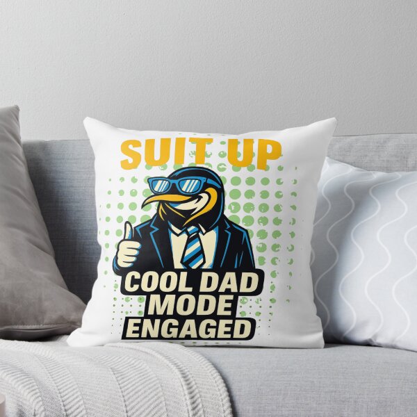 Item preview, Cool Dad Mode – Suit Up Penguin in Tie & Shades designed and sold by JenniferCreaArte .