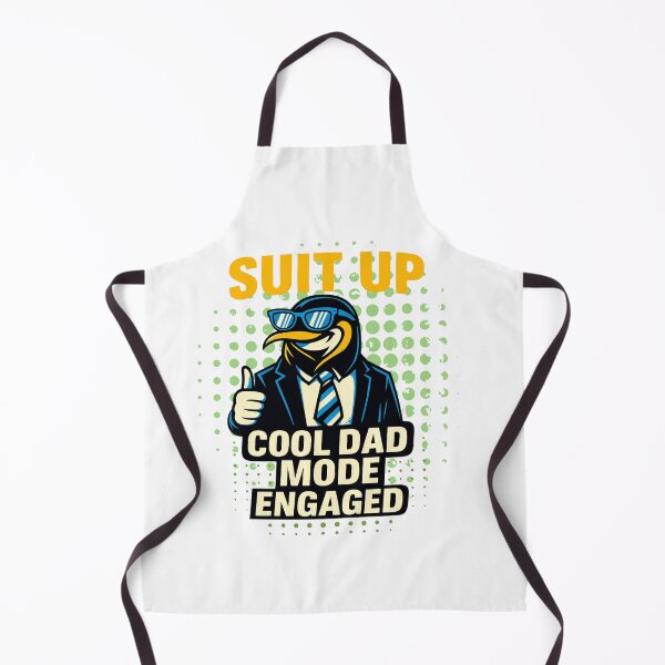 Item preview, Cool Dad Mode – Suit Up Penguin in Tie & Shades designed and sold by JenniferCreaArte .