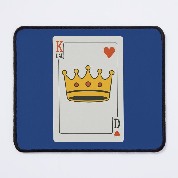 Item preview, King of Dads – Heart Suit Crown Card Design – Father’s Day Gift for Him designed and sold by donwillisjrart.
