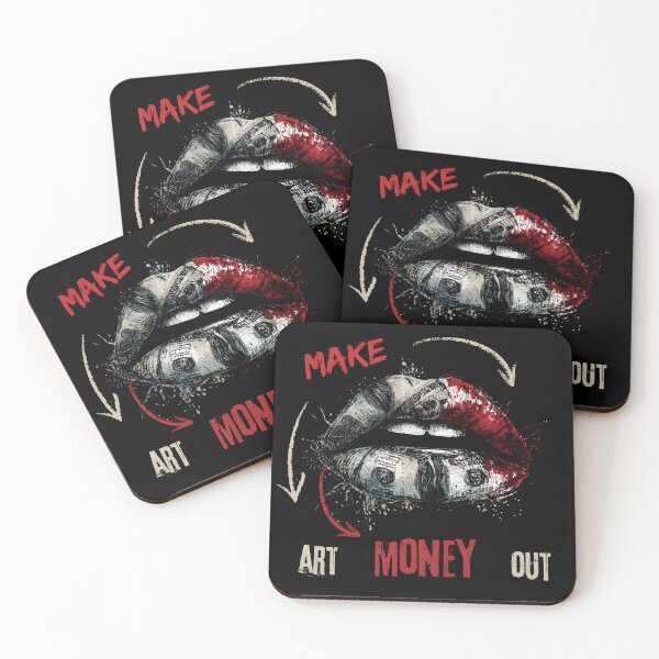 Item preview, make art make out make money - dollar lips designed and sold by Cynora.
