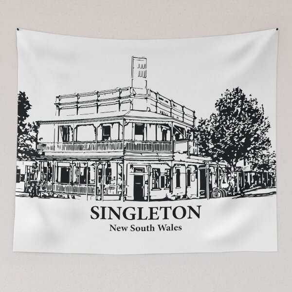 Item preview, Singleton - New South Wales designed and sold by Lakeric Cityscapes.
