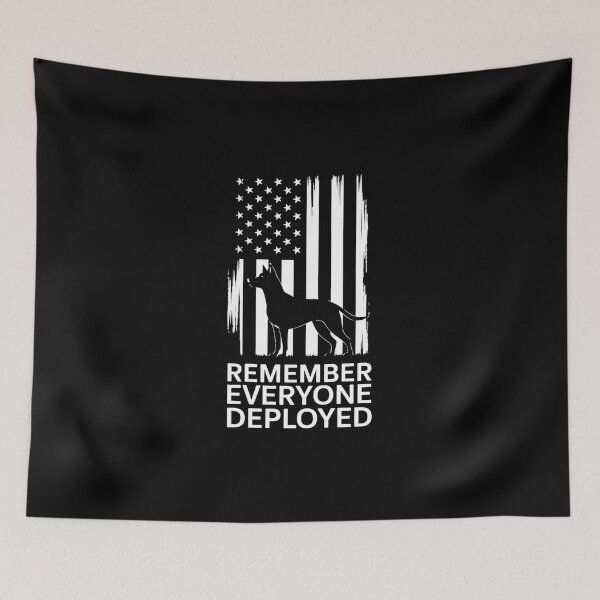 Item preview, RED Friday Military Dog Remember Everyone Deployed designed and sold by MAKOPOKOShop.