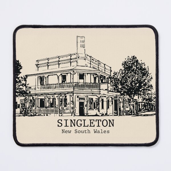 Item preview, Singleton - New South Wales designed and sold by Lakeric Cityscapes.