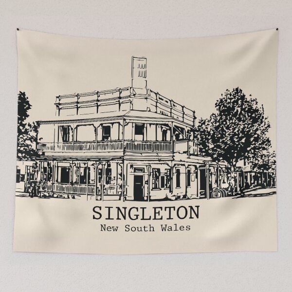 Item preview, Singleton - New South Wales designed and sold by Lakeric Cityscapes.