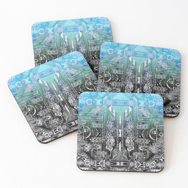 Item preview, Abstract Sky Four Directions Indigenous Pattern Batik style designed and sold by AuroraXGreen.