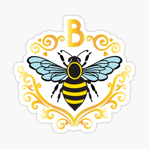 Aperçu de l'œuvre Conception de l'écusson de l'abeille Bridgerton créée et vendue par Ally Wood.