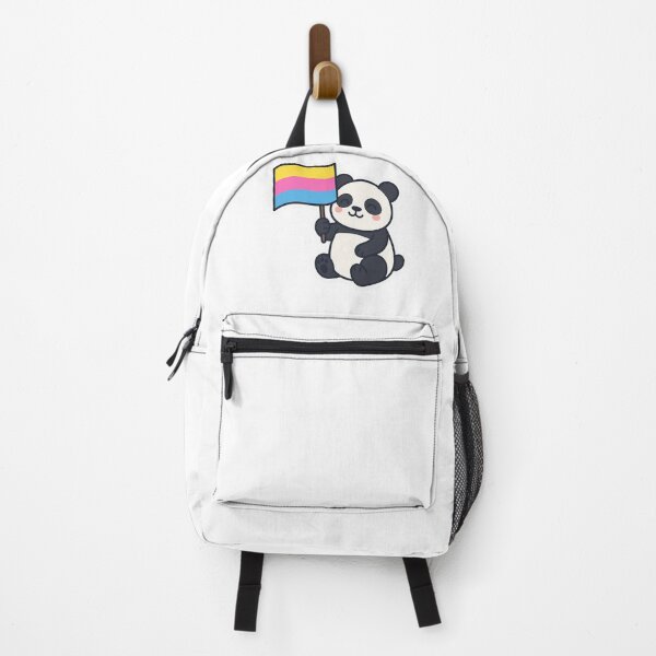 Item preview, Cheerful Panda with Pansexual Pride Flag designed and sold by IdleHype.