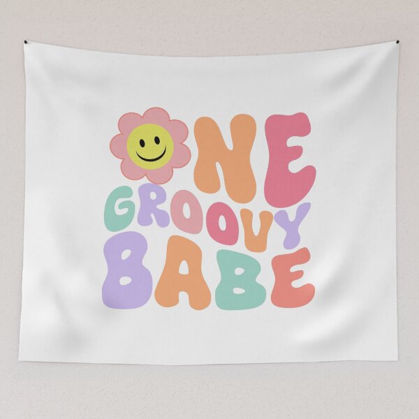 Item preview, One Groovy Babe Hippie Birthday First Birthday designed and sold by XuanhieuBp.