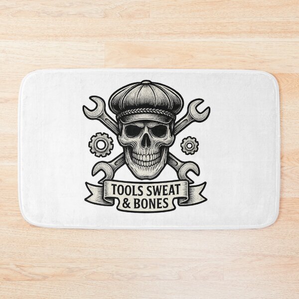 Item preview, Built with Grit and Grease – Bold Retro Mechanic Art designed and sold by JenniferCreaArte .