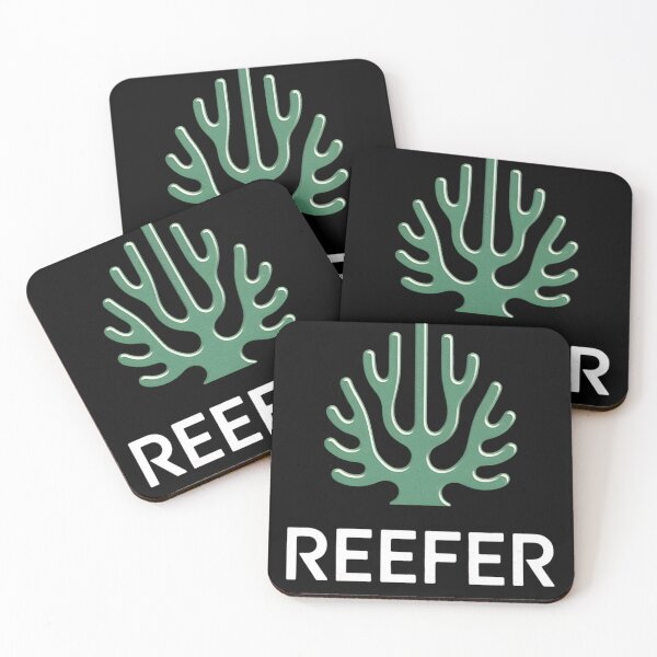 Item preview, Reefer Funny Coral Reef Frag designed and sold by MAKOPOKOShop.