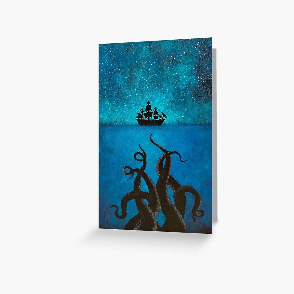 "Kraken" Greeting Card for Sale by SaltLife Redbubble