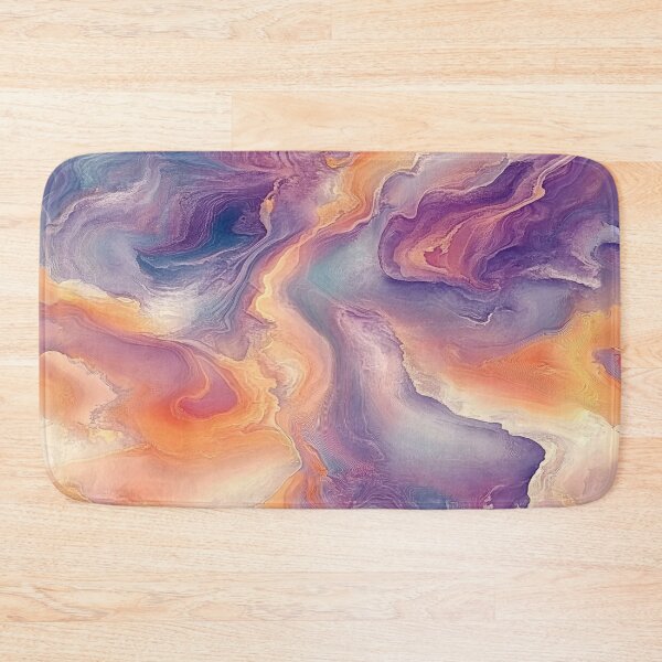 Item preview, Geode-Inspired Swirls in Purple and Orange Hues designed and sold by bAIryBarn.