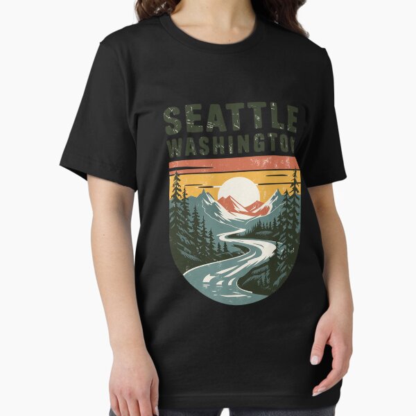 Item preview, Seattle Washington Mountains and Sunset designed and sold by Vibrantia.