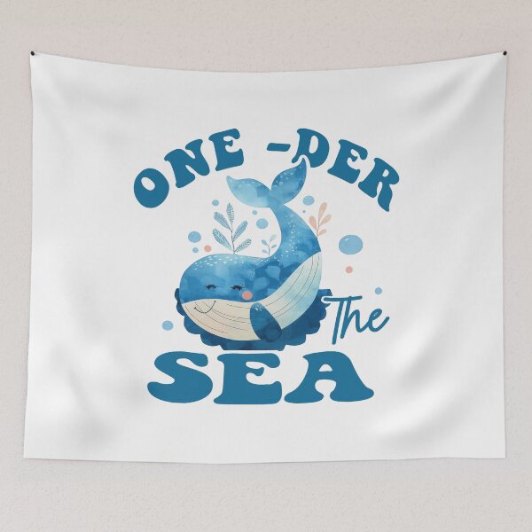 Item preview, One Der The Sea Whale Birthday Summer First Birthday designed and sold by XuanhieuBp.