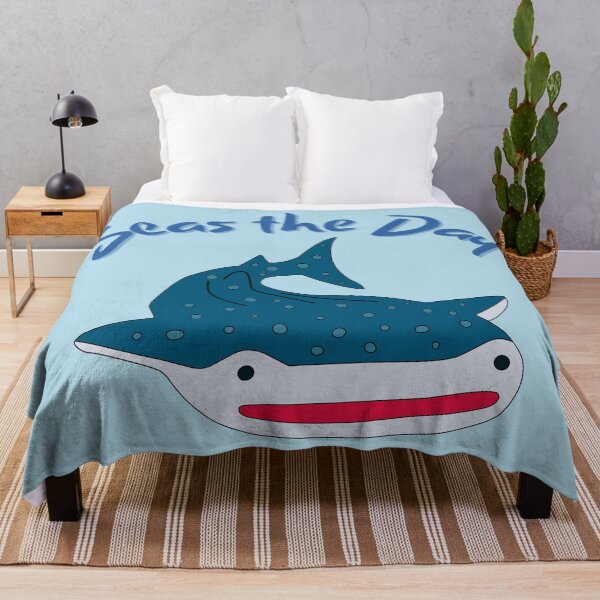 Item preview, Whale Shark Seas the Day Ocean Beach designed and sold by Magnolia Valley Art.