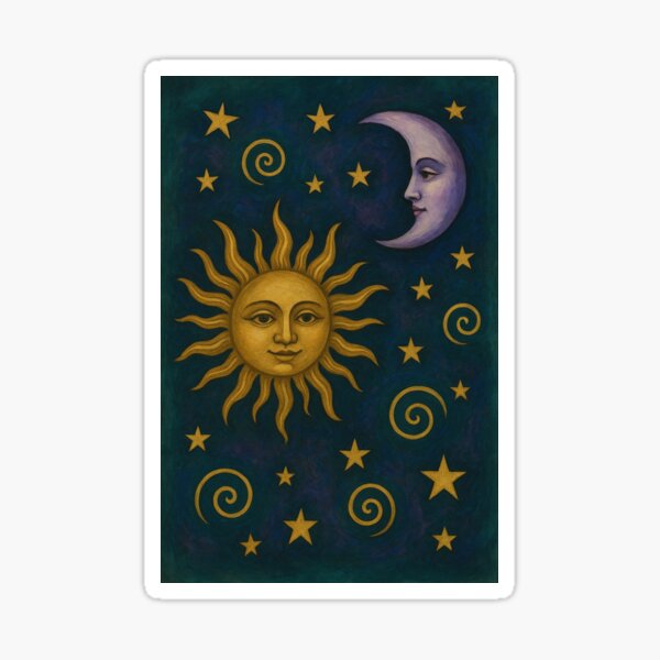 Item preview, Sonne, Mond & Spiralen designed and sold by WhimsicalWoman.