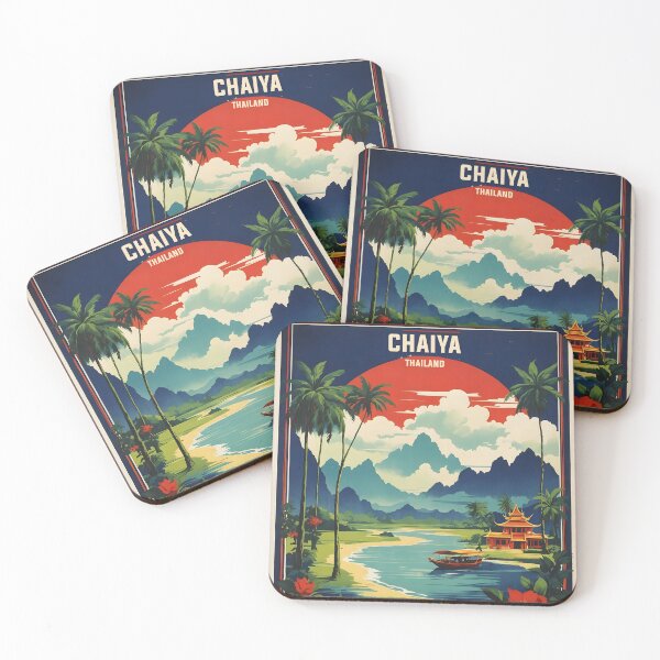 Item preview, Chaiya Thailand Vintage Retro Travel Tourism designed and sold by TravelersGems.