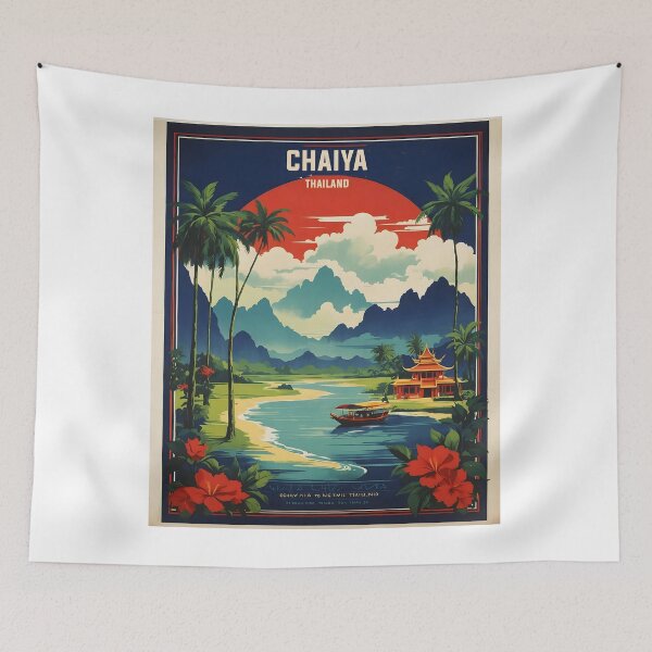 Item preview, Chaiya Thailand Vintage Retro Travel Tourism designed and sold by TravelersGems.