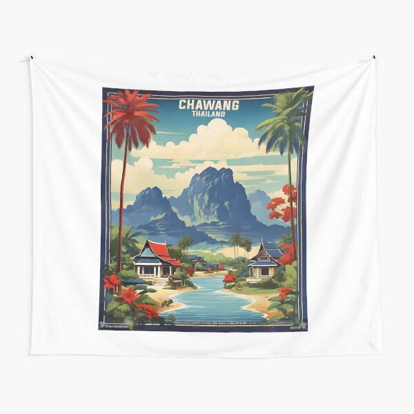 Item preview, Chawang Thailand Vintage Retro Travel Tourism designed and sold by TravelersGems.