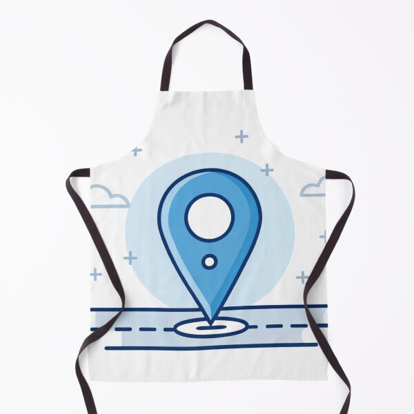 Item preview, outline cartoon location pin concept designed and sold by NAVAL00.