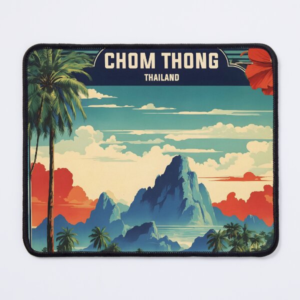 Item preview, Chom Thong Thailand Vintage Retro Travel Tourism designed and sold by TravelersGems.