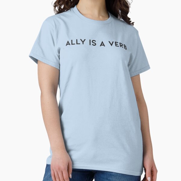 Item preview, Ally is a Verb - profits support mental health designed and sold by NotSoSimple.