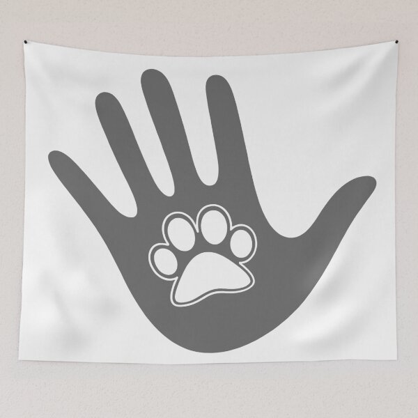 Item preview, human hand with cat foot print designed and sold by NAVAL00.