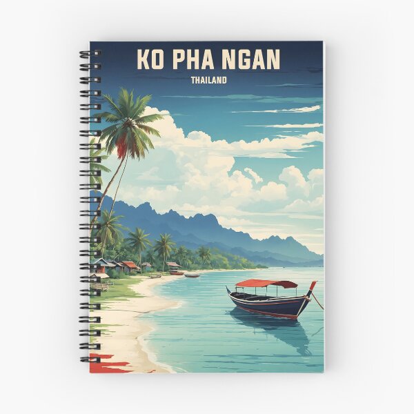 Item preview, Ko Pha Ngan Thailand Vintage Retro Travel Tourism designed and sold by TravelersGems.