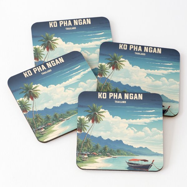 Item preview, Ko Pha Ngan Thailand Vintage Retro Travel Tourism designed and sold by TravelersGems.