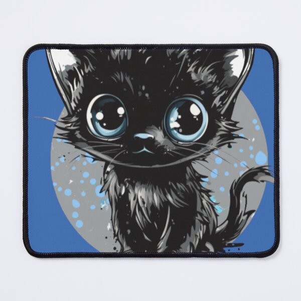 Item preview, Cartoon kitten in monochrome splash background designed and sold by JustaKiss822.