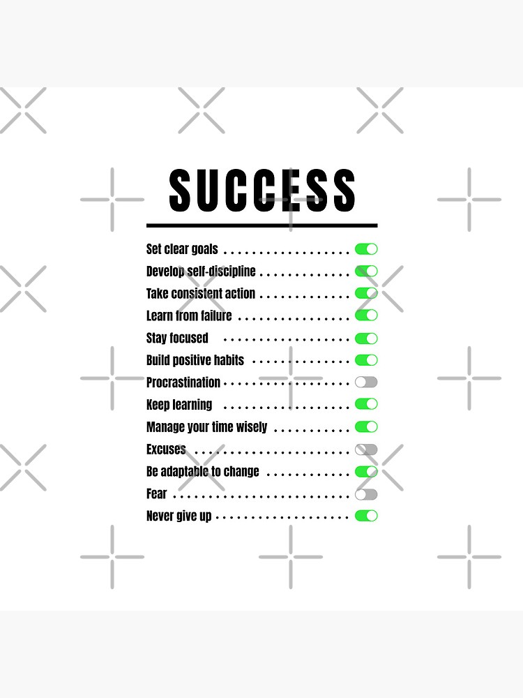 Thumbnail 4 of 4, Clock, How to Success designed and sold by OnePopArt.
