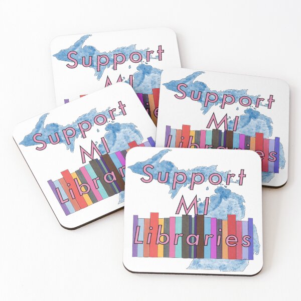 Item preview, Support Michigan Libraries watercolor designed and sold by ArlingtonChamberofGay.