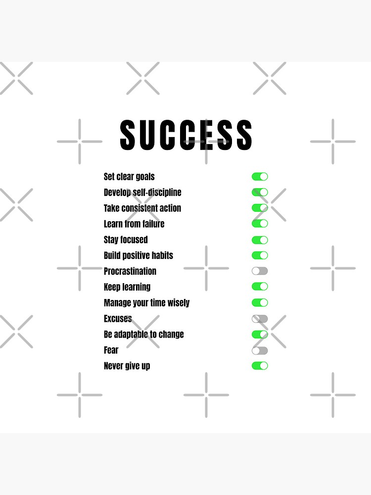 Thumbnail 4 of 4, Clock, Success designed and sold by OnePopArt.