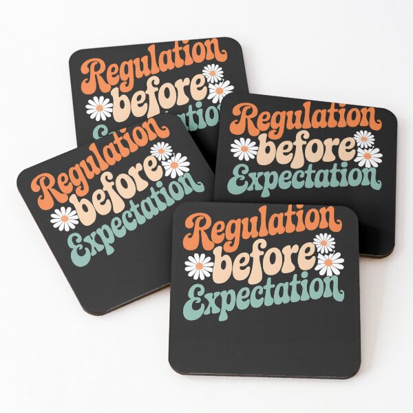 Item preview, Regulation Before Expectation Neurodiversity Therapist designed and sold by MAKOPOKOShop.