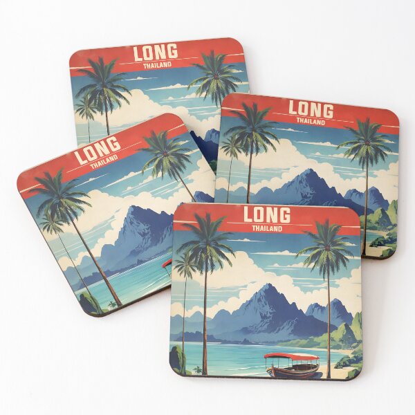 Item preview, Long Thailand Vintage Retro Travel Tourism designed and sold by TravelersGems.