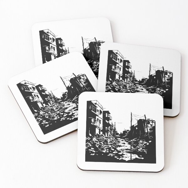 Item preview, Urban Slum House Neighborhood Overcrowd Post-apocalyptic  designed and sold by inkoutninja.