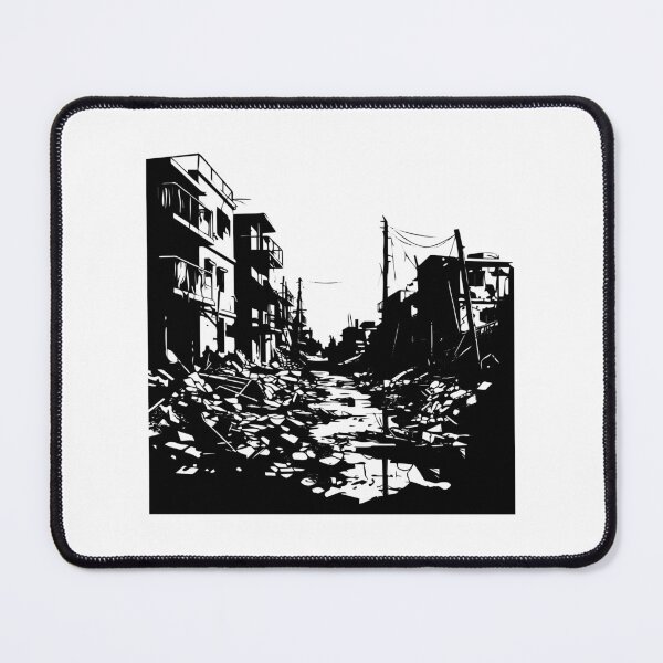 Item preview, Urban Slum House Neighborhood Overcrowd Post-apocalyptic  designed and sold by inkoutninja.
